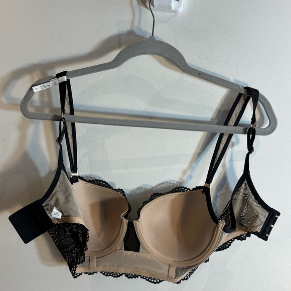 AERIE Sz 34C Balconette Bra Lace Overlay Adjustable Strapps and Back NEW - Picture 7 of 8